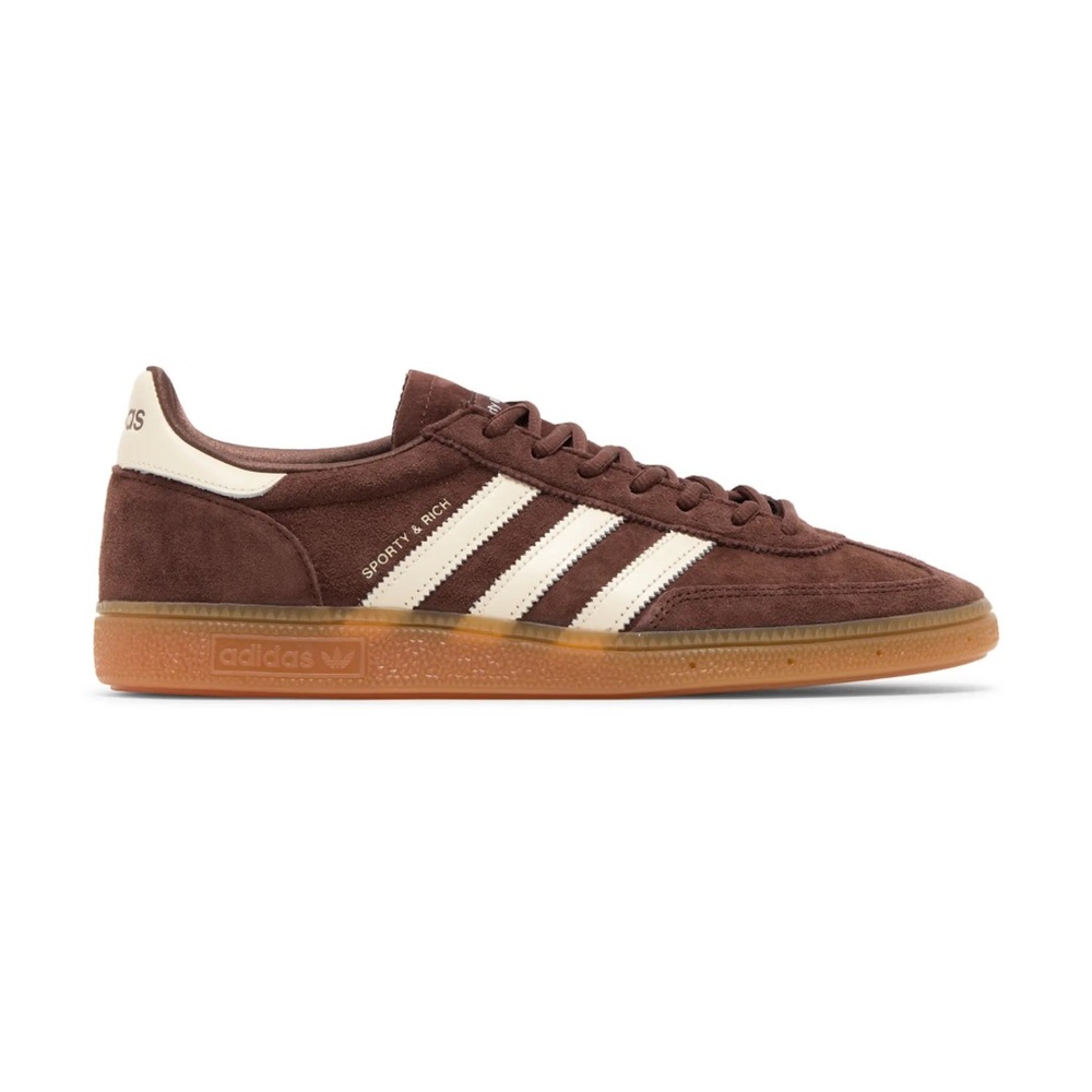 Sporty & Rich x Adidas Mauve Suede Sneakers with White Stripes